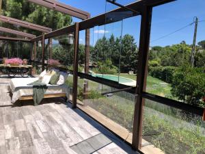Jardín al aire libre en Finca LaGloria