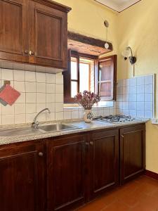 Kuchyňa alebo kuchynka v ubytovaní Agriturismo Il Monte - Piscina tra gli Ulivi, Maneggio con Cavalli e WIFI