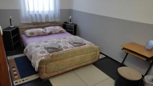 a bedroom with a bed and a couch at Apartment Dimitrieski in Višegrad