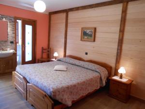 Katil atau katil-katil dalam bilik di Pizzo Del Frate