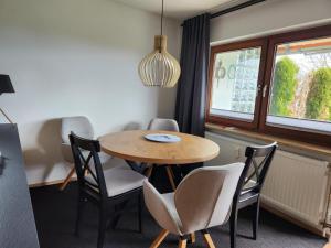 Ruang duduk di Moderne Ferienwohnung im Südschwarzwald