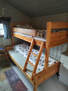 Postel nebo postele na pokoji v ubytování Fjord peace