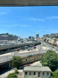 A general view of Genova or a view of the city taken from Az apartmant