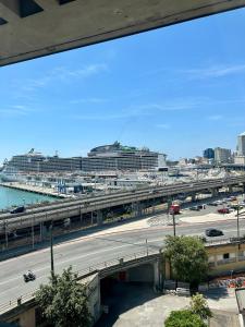 A general view of Genova or a view of the city taken from Az apartmant