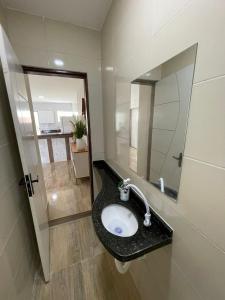 Phòng tắm tại Casa da Onda