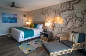 Letto o letti in una camera di Fort Young Hotel