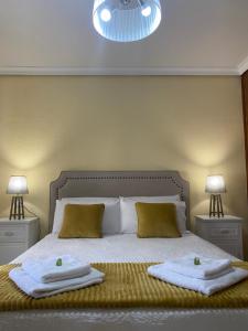 Cama o camas de una habitación en Casa de Huéspedes Vecinodecerbantes