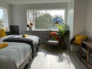 Postel nebo postele na pokoji v ubytování Flóki by Guesthouse Reykjavík