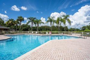 a large swimming pool with palm trees in the background at Perfect Match on Baywood Lane in Wesley Chapel