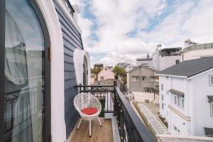 Balkón nebo terasa v ubytování VMT Hotel Da Lat