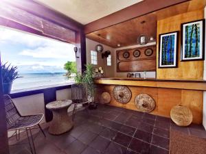 Η κουζίνα ή μικρή κουζίνα στο Seaside Hostel Malapascua