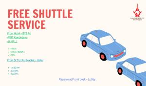 an isometric image of two cars in a free shuttle service at Grand Tower Inn Rama 6 - SHA Extra Plus in Bangkok