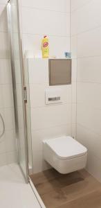 Kúpeľňa v ubytovaní Apartmány pod Jeřábem, Šanov 67, Červená Voda