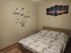 Postel nebo postele na pokoji v ubytování Maison Plan Praz