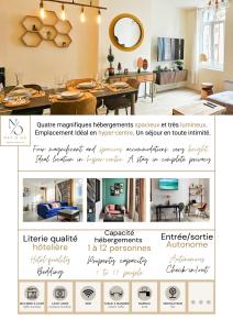 Fotografia z galérie ubytovania Les Appartements de la Nef d'Or - Studio Elégant et Lumineux v destinácii Saint-Quentin