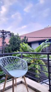 A balcony or terrace at Amy 2 Hostel Hue