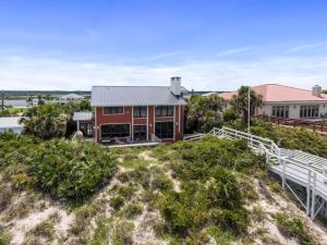 an aerial view of a house on the beach at Crescent Lookout Oceanfront with panoramic views in St. Augustine