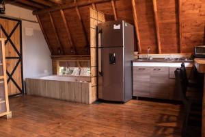 Eldhús eða eldhúskrókur á Glamping con jacuzzi cerca a Medellin