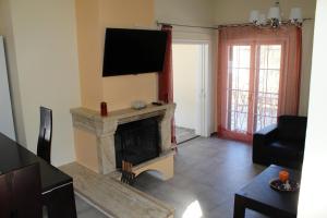 TV a/nebo společenská místnost v ubytování Liza Vacation House