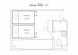 Načrt razporeditve prostorov v nastanitvi Hotel Tokyo Hub - Vacation STAY 27674v