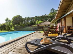 The swimming pool at or close to Villa with large garden near Etang de Laprade