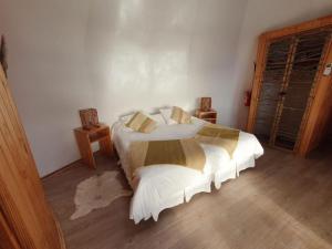 Posteľ alebo postele v izbe v ubytovaní Magma Lodge, Pucon