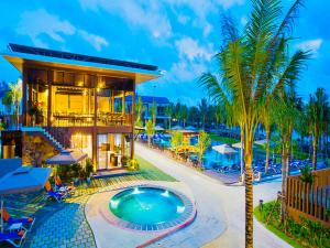 Bazén v ubytování Sonaga Beach Resort & Villas Phu Quoc nebo v jeho okolí