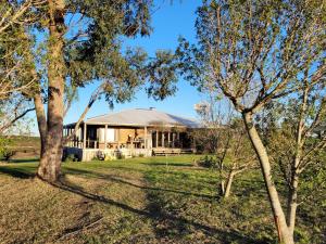 a house in the middle of a field with trees at Casa en Las Perdices, Carmelo in Carmelo