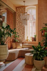 Predel za sedenje v nastanitvi Ember Locke Kensington
