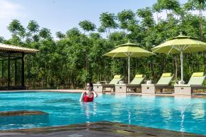 Aalia Jungle Retreat and Spa, Bandarjudh, Haridwar - Araiya Anthology内部或周边的泳池