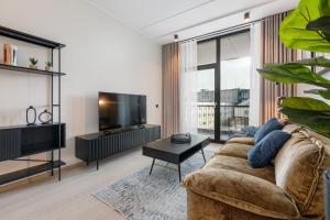 TV a/nebo společenská místnost v ubytování Pärnu Holiday Apartment