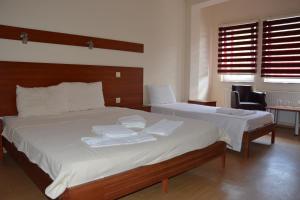 Säng eller sängar i ett rum på Arabella Hotel