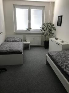 Postel nebo postele na pokoji v ubytování Ubytování U Kapličky