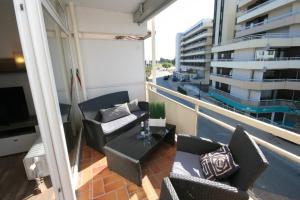 Istumisnurk majutusasutuses Am Brandungsbad App 3 5 inkl WLAN