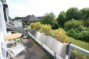 Rõdu või terrass majutusasutuses Haus Carolin App 3 inkl WLAN