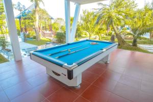 Biliár nebo kulečník v ubytování Đồng Chanh Villa Venuestay