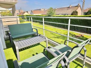 Balkón nebo terasa v ubytování Gîte La pause Normande