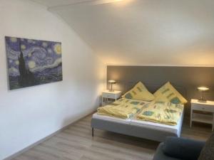 Katil atau katil-katil dalam bilik di Ferienwohnung Storchennest