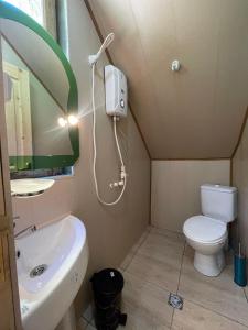Koupelna v ubytování Hotel Voisa/სასტუმრო ვოისა + 37 fotografií