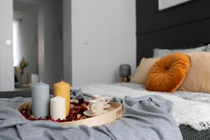 Posteľ alebo postele v izbe v ubytovaní Modern Apartment for 4 guests, Cracow Old Town
