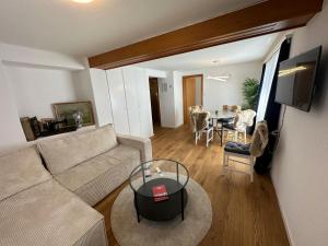 Posezení v ubytování Alpina Appartment Kandersteg