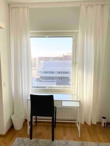 Balkón nebo terasa v ubytování PASILA Modern flat centrally located