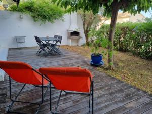 Zahrada ubytování Casa Mela