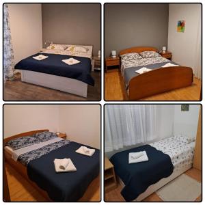Postel nebo postele na pokoji v ubytování Lucija