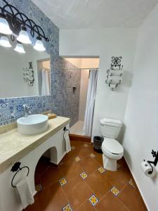 Koupelna v ubytování Hotel Hacienda Monteverde San Miguel de Allende
