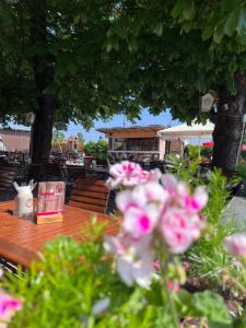 Enns Sleep Gasthaus Backhendlstation室外花園