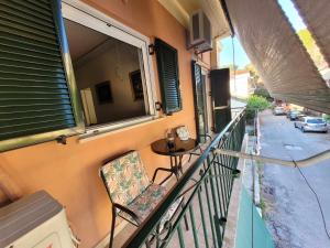 A balcony or terrace at Flora's Boutique Apartment at the heart of Corfu