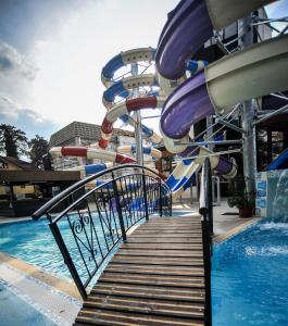 a water slide in a water park at Apartman Natura in Vrnjačka Banja