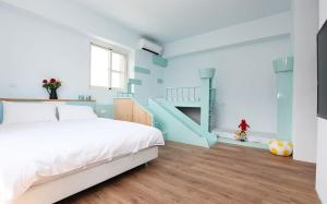 Ένα ή περισσότερα κρεβάτια σε δωμάτιο στο Lu Home Art