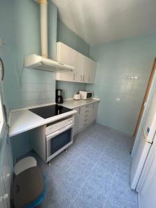 Kuchyň nebo kuchyňský kout v ubytování Hermosilla rooms